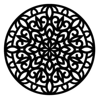 Dekorační mandala ze dřeva 140 mm 01
