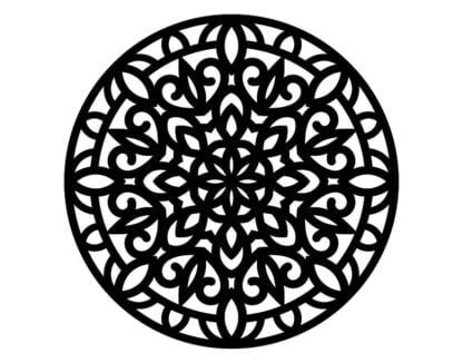 Dekorační mandala ze dřeva 140 mm 01